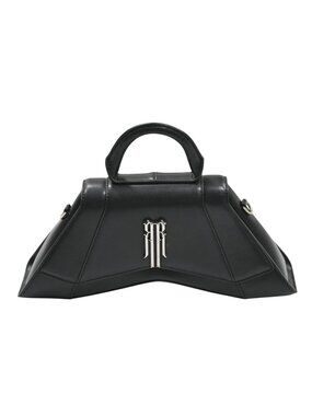 Rare-Romance Vaulted RR Top Handle Bag in Black